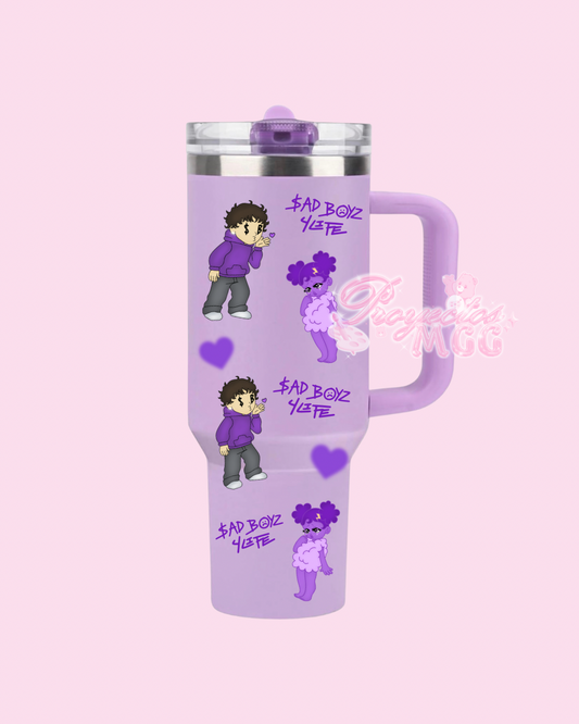 Purple SadBoy & SadGirl $B4L Tumbler