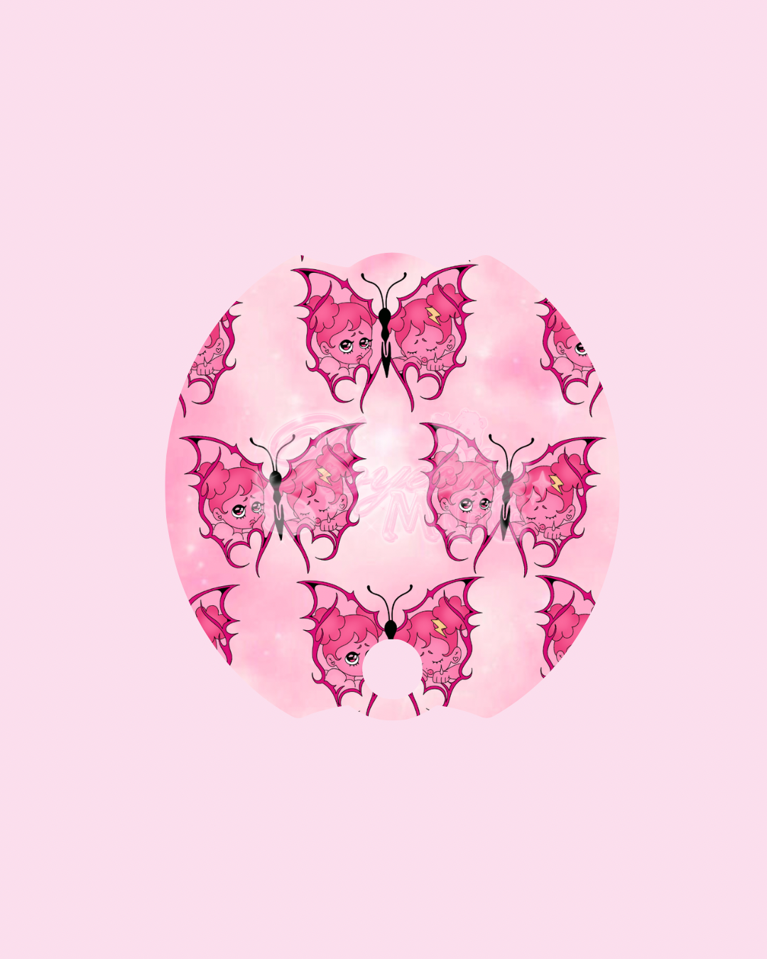 Pink SadGirl Butterfly Stanley Topper