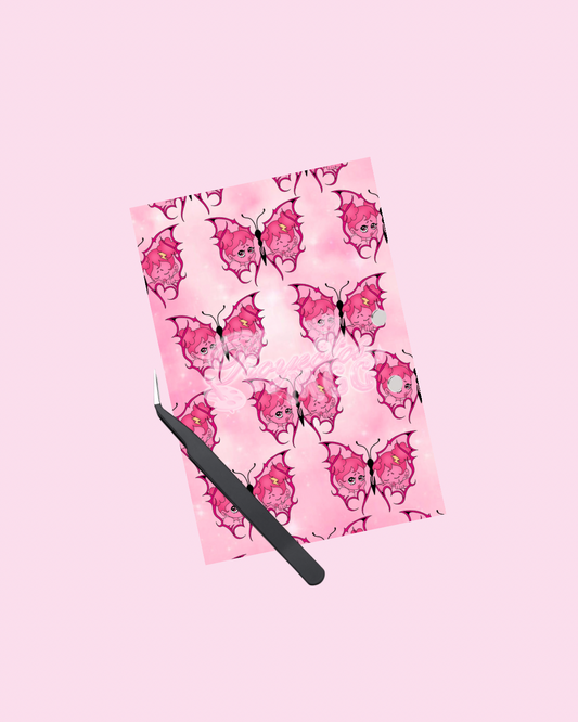 Pink SadGirl Butterfly Lash Tile