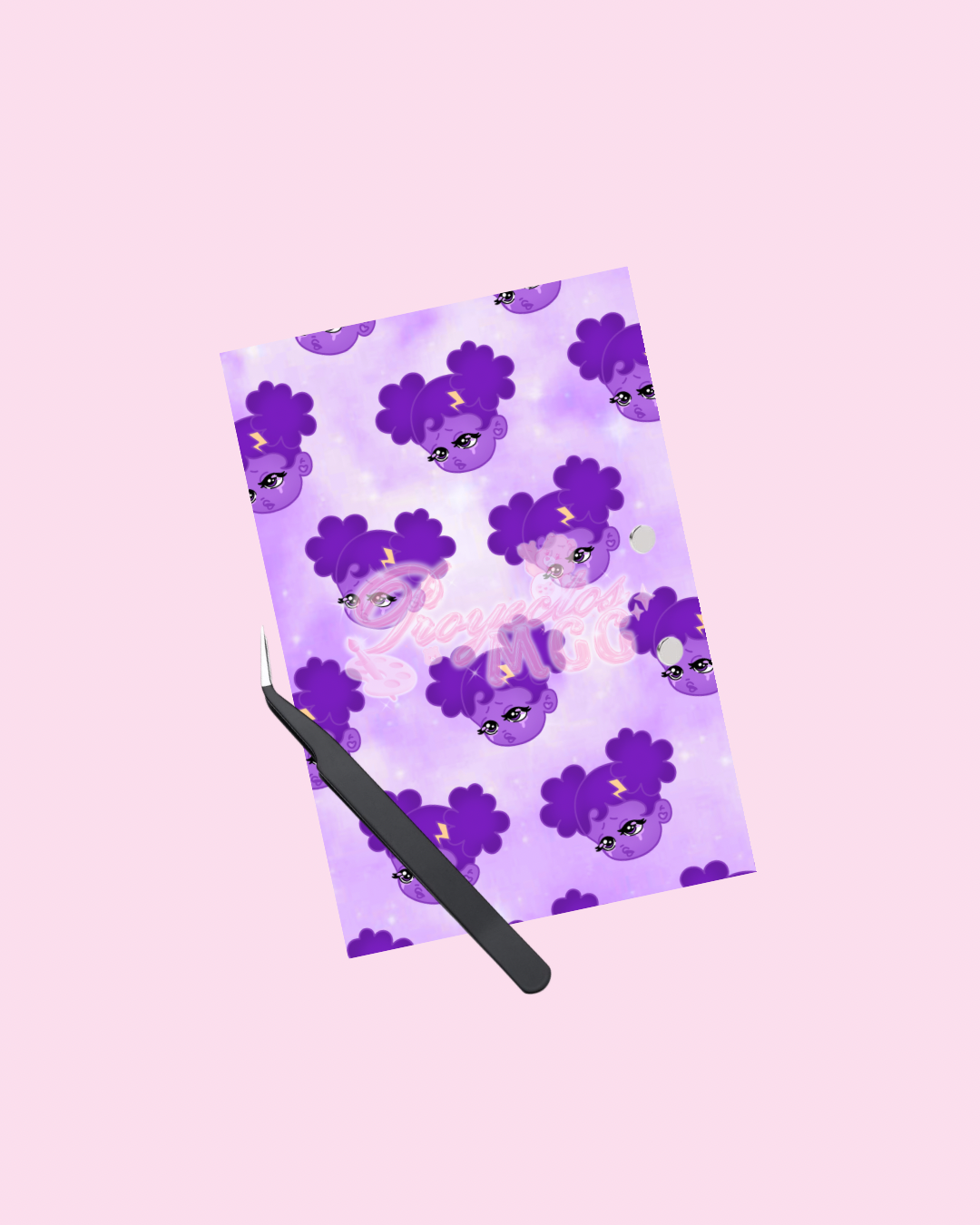 Purple SadGirl Face Lash Tile