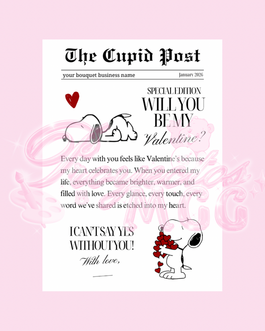 Snoop Cupids Post Flyer 8.5 in x 11 in