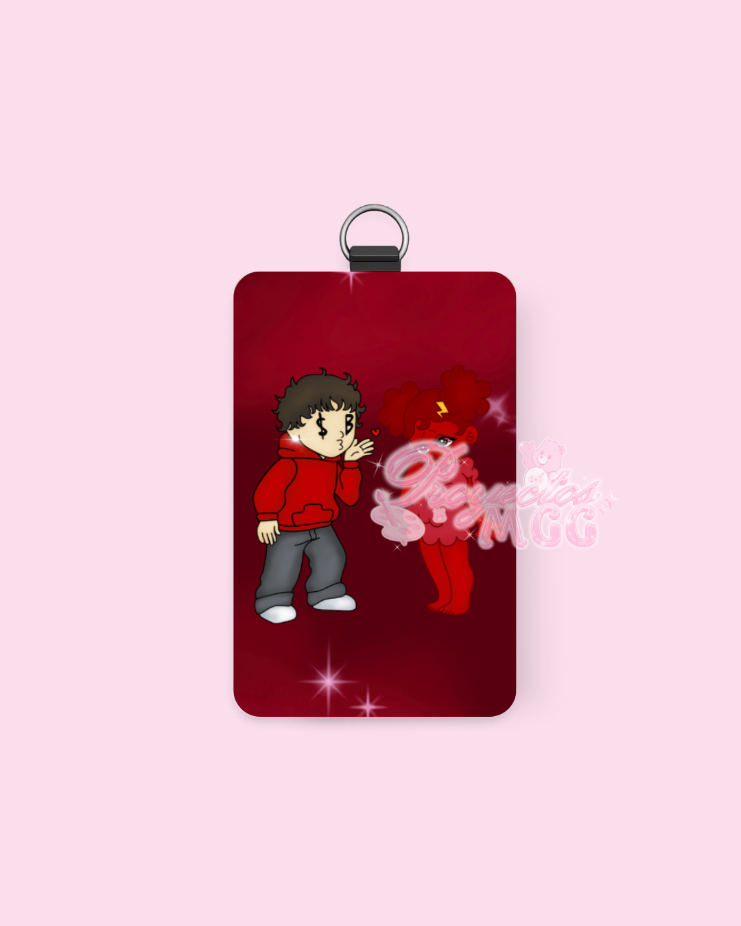 Red SadBoy & SadGirl ID Badge Holder