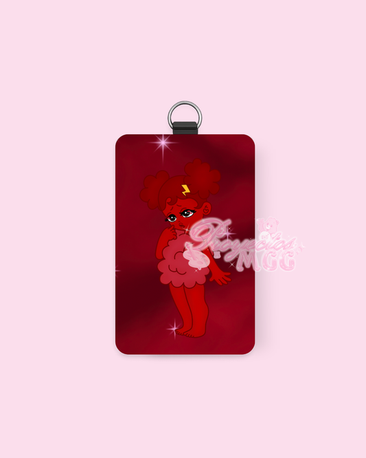 Red SadGirl ID Badge Holder