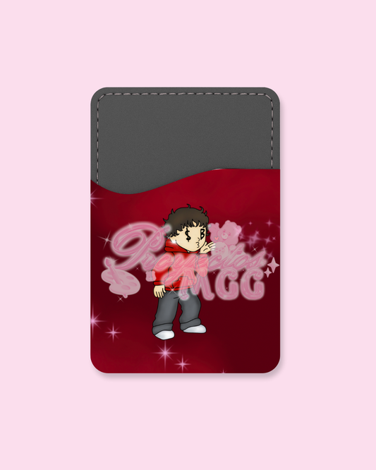 Red SadBoy Phone Card Holder