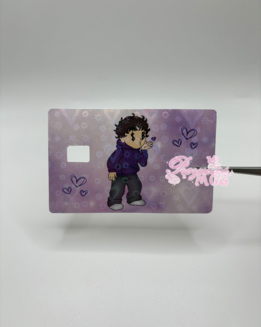 Purple SadBoy Holo Card Decal