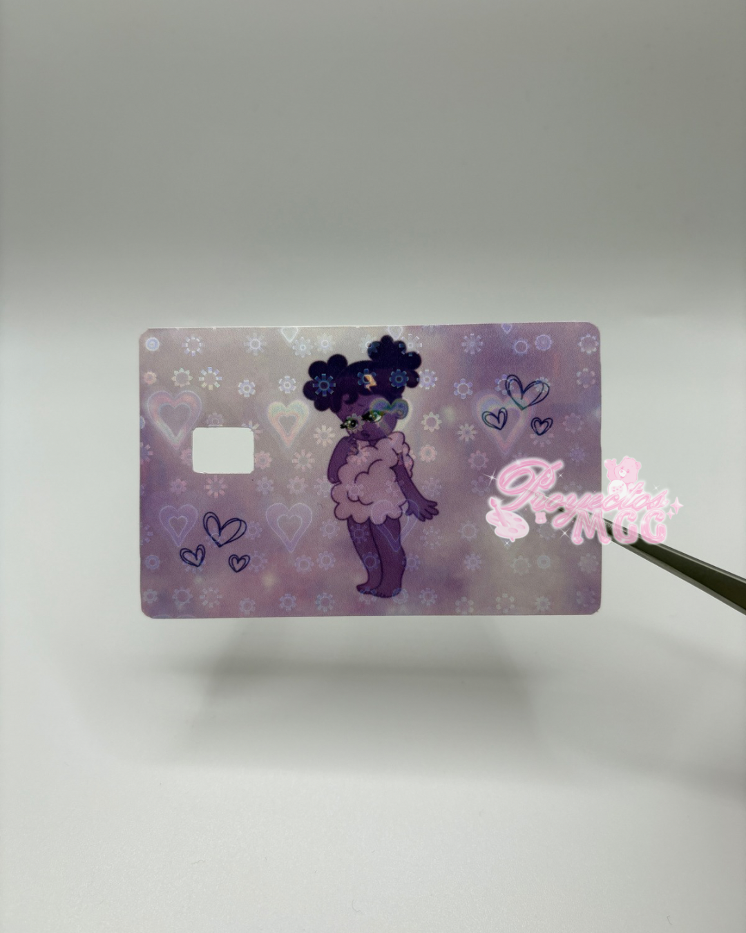 Purple SadGirl Holo Card Decal