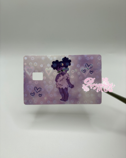 Purple SadGirl Holo Card Decal