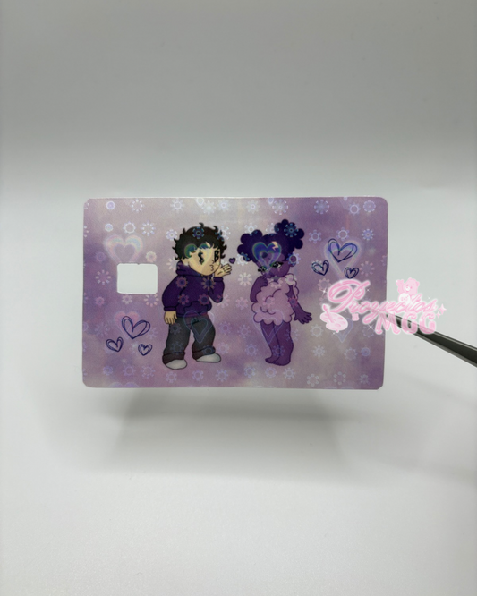 Purple SadBoy & SadGirl Holo Card Decal