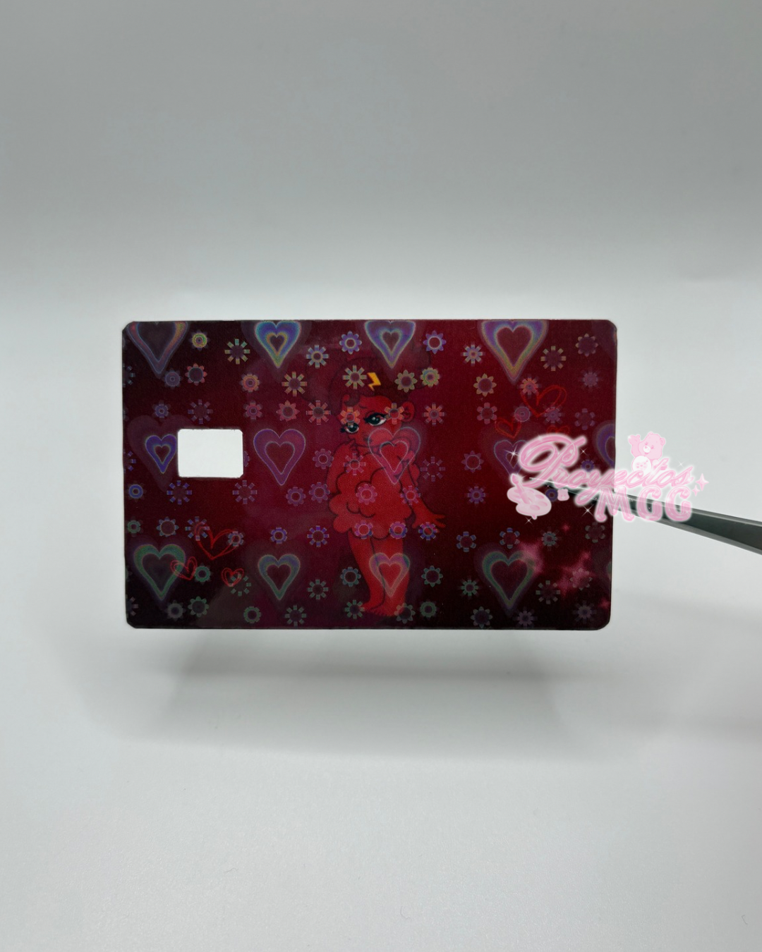 Red SadGirl Holo Card Decal