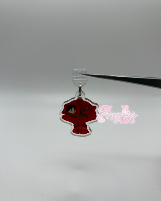 Red SadBoy & SadGirl Ramo Acrylic Usb-C Dust Plug