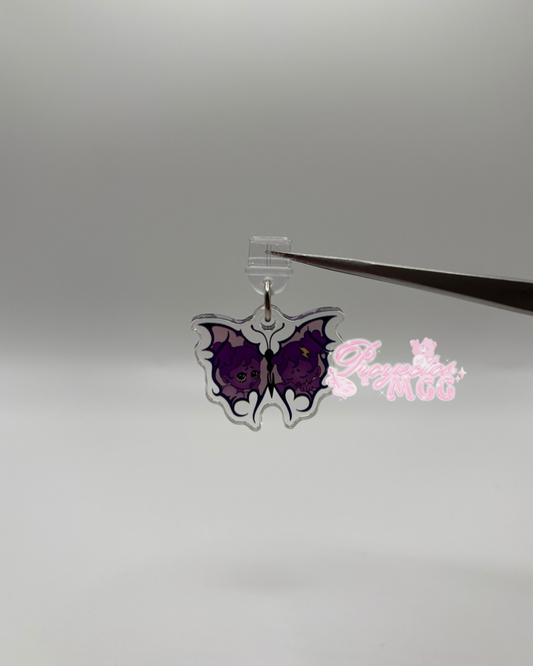 Purple SadGirl Butterfly Acrylic Usb-C Dust Plug