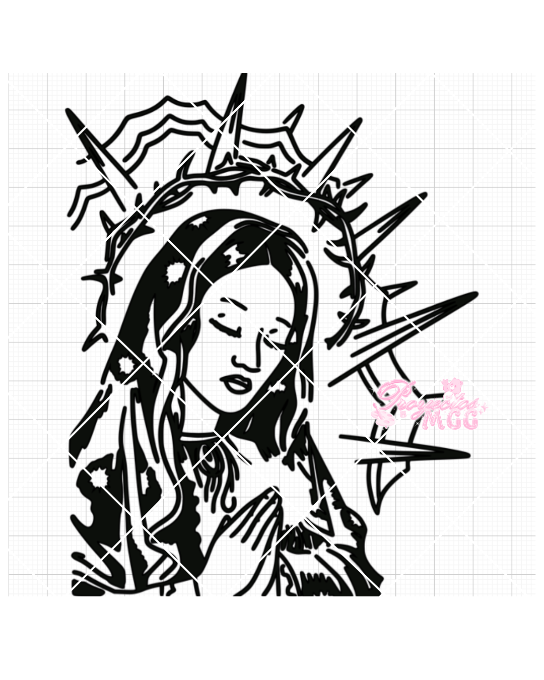 Virgencita SVG Digital File