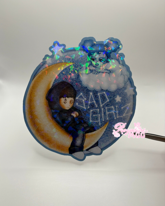 SadGirl Luna Holo Car Decal 5.5 in. *discounted*