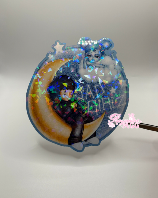 SadGirl Luna Holo Car Decal 5.5 in. *discounted*