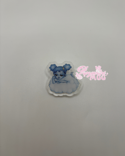 SadGirl Cloud Acrylic Pin