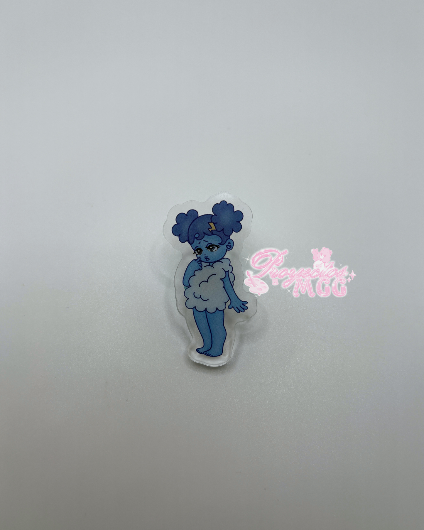 Blu SadGirl Acrylic Pin