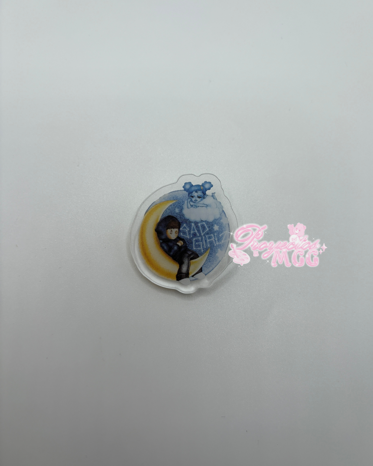 SadGirl Luna Acrylic Pin