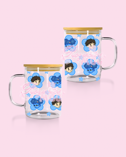 SadBoy & SadGirl Flor Glass Mug