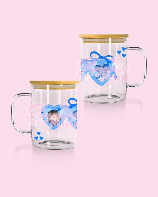 SadBoy & SadGirl Locket Glass Mug