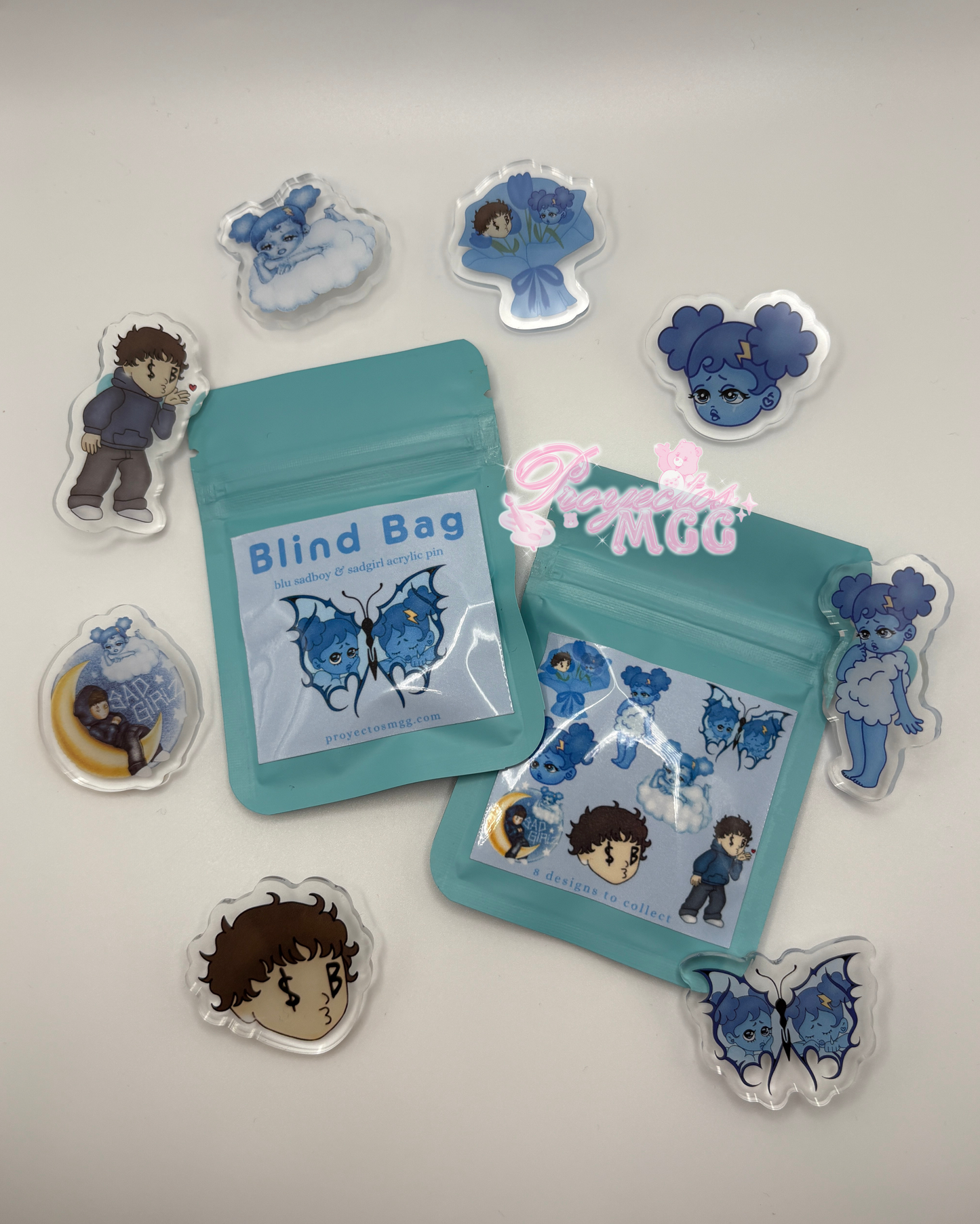 SadBoy & SadGirl Acrylic Pin Blind Bag