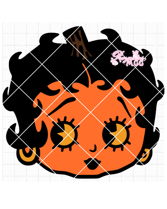Betty Pumpkin SVG Digital File
