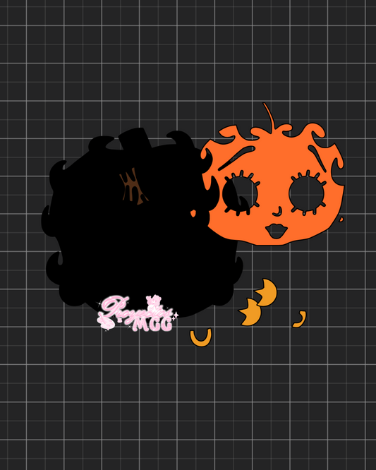 Betty Pumpkin SVG Digital File