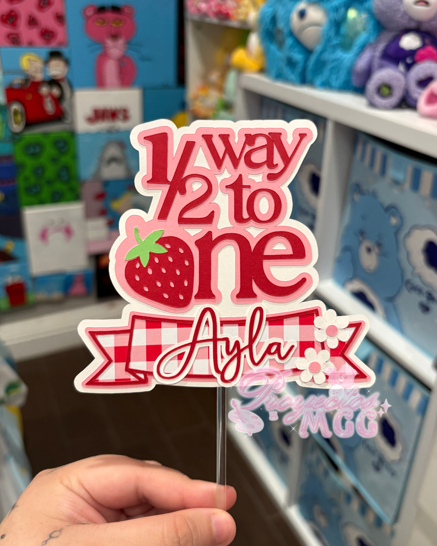1/2 Way To One Cake Topper