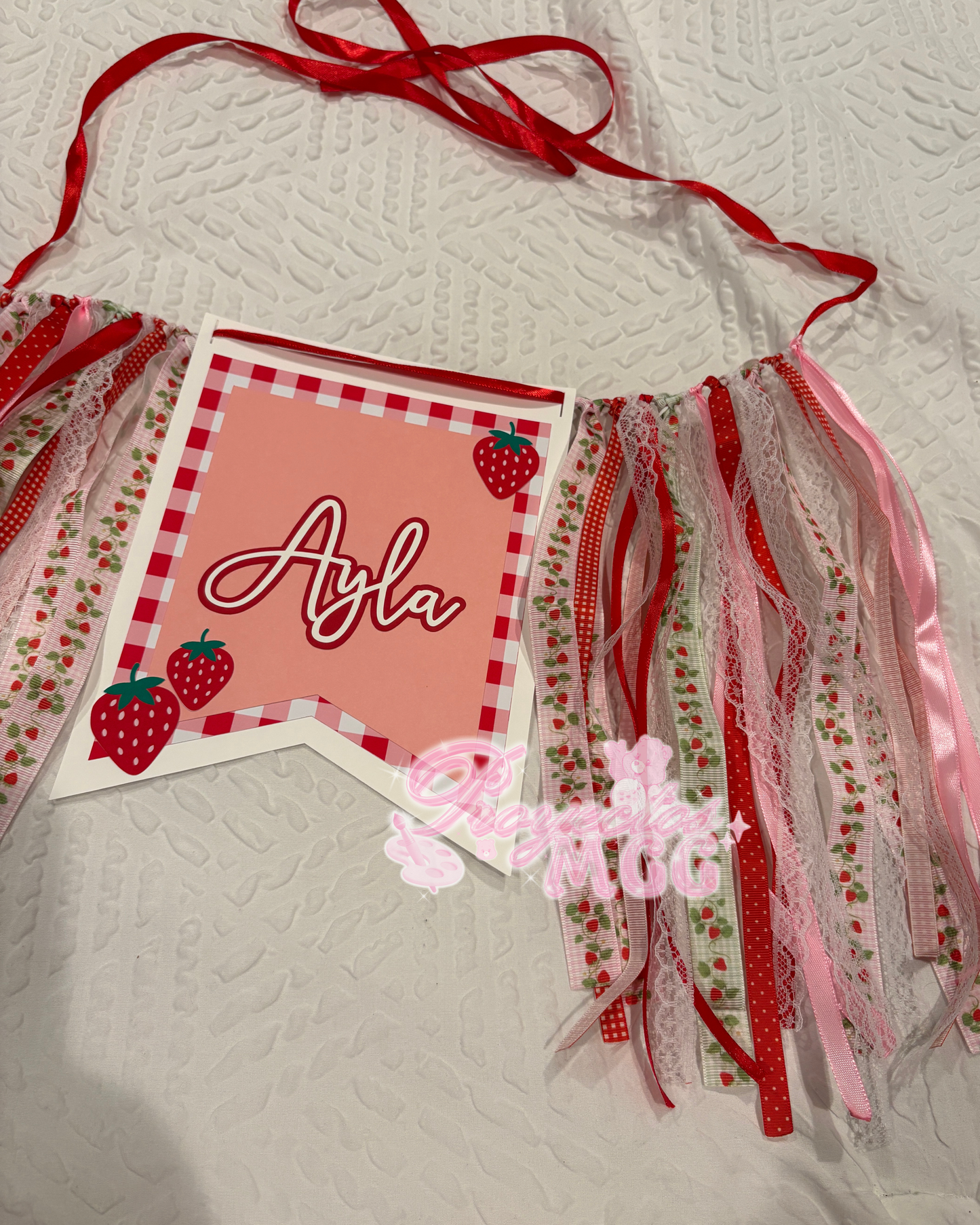 Strawberry High Chair Banner