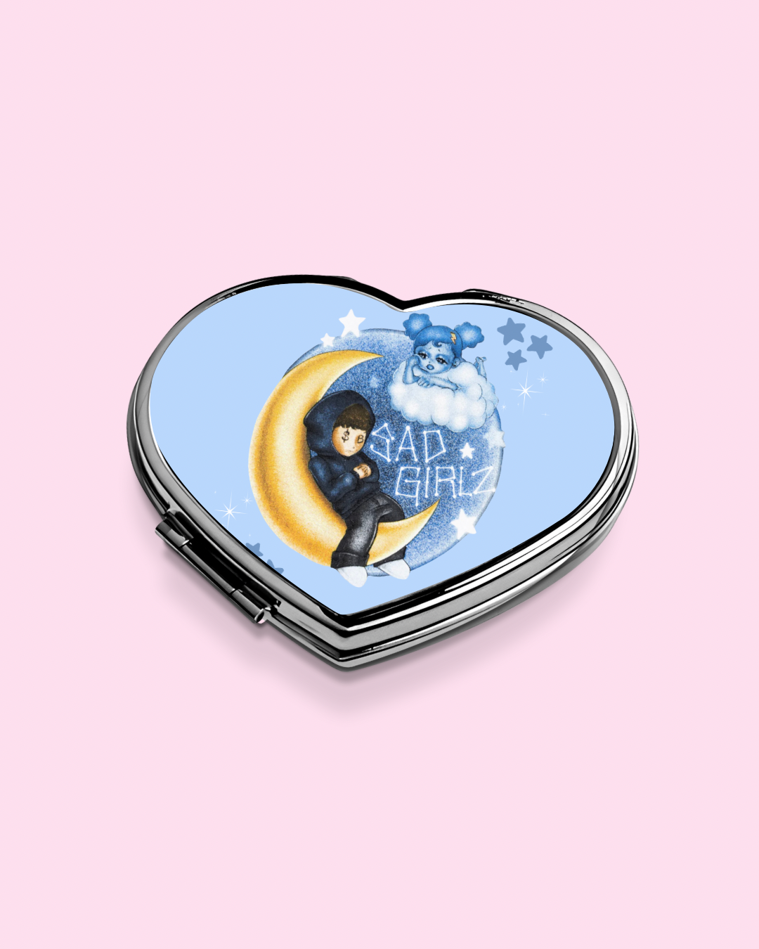 SadGirl Luna Heart Compact Mirror