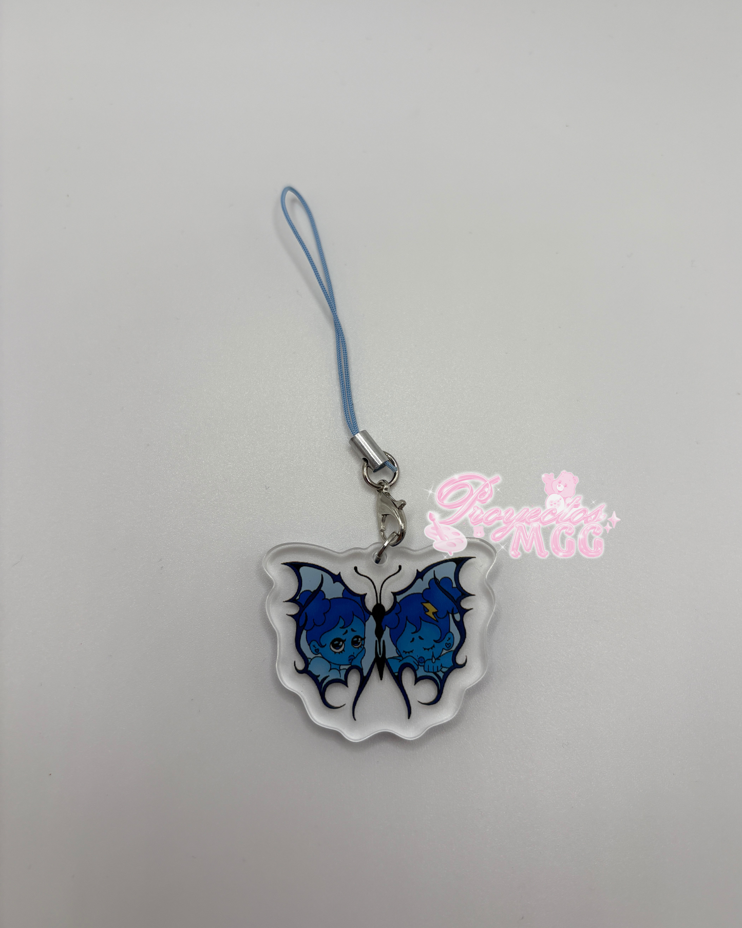 Blu SadGirl Butterfly Acrylic Phone Charm