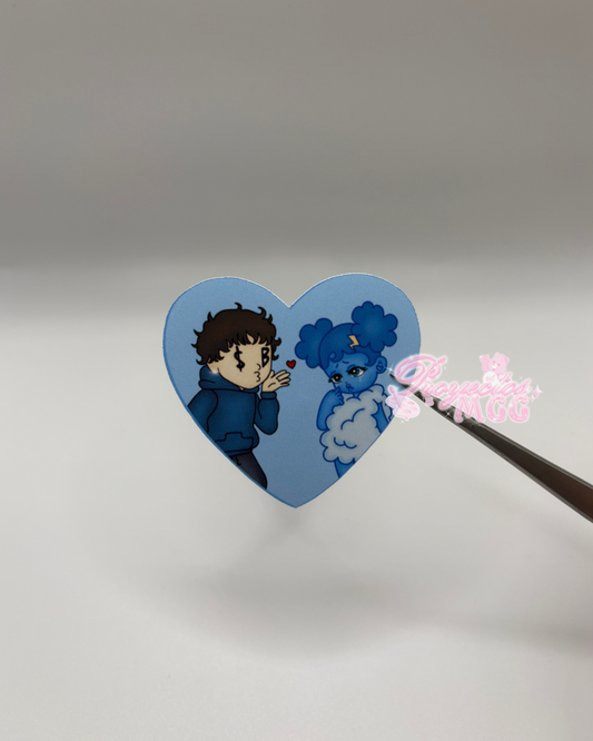 SadBoy & SadGirl Heart Sticker