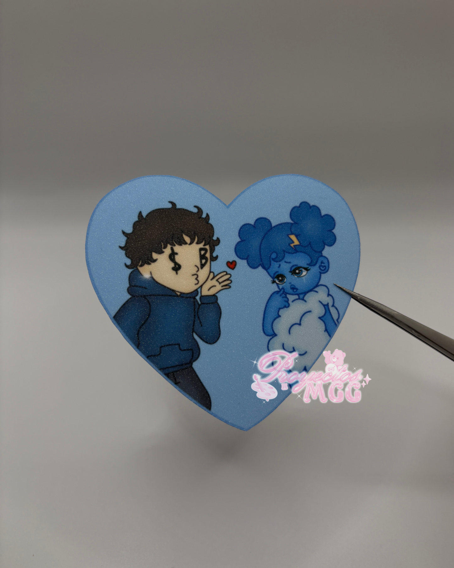 SadBoy & SadGirl Heart Sticker