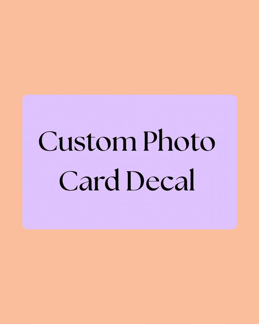 Custom Photo Card Decal